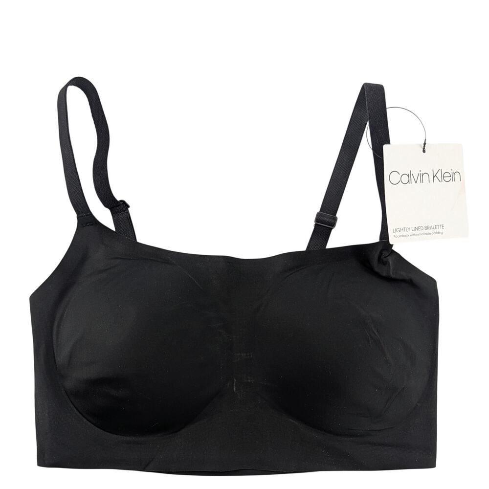 Calvin Klein Lightly Lined Bralette Black Size Medium - Picture 12 of 12
